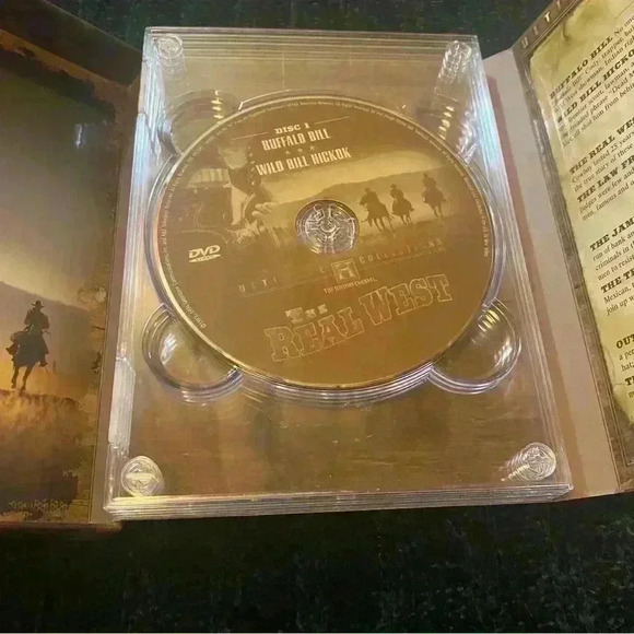 VGT DVD: The Real West: Cowboys & Outlaws (History Channel DVD) 4-Disc Set - Picture 6 of 8
